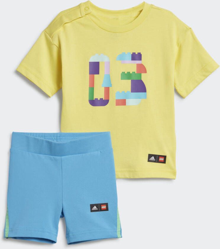 Adidas Sportswear adidas x Classic LEGO T-shirt en Korte Legging Setje