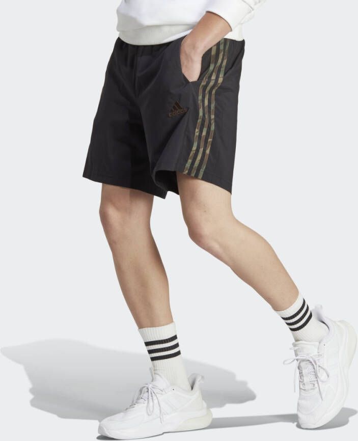 Adidas aeroready essentials chelsea 3-stripes korte broek zwart heren