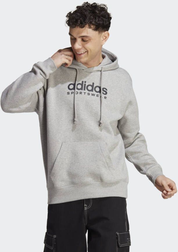 Adidas Grijze Hoodie All Szn Fleece Graphic Grijs Heren