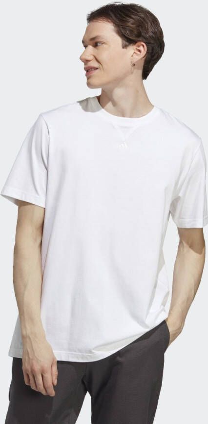 ADIDAS SPORTSWEAR T-shirt met ronde hals en labelstitching