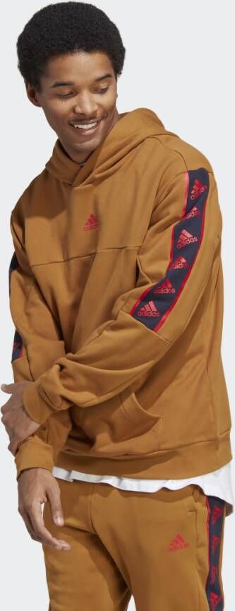 Adidas Brandlove Hoodie Brown Heren
