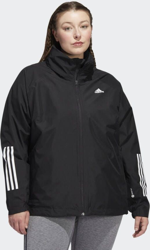 Adidas Sportswear BSC 3-Stripes RAIN.RDY Jack (Grote Maat)