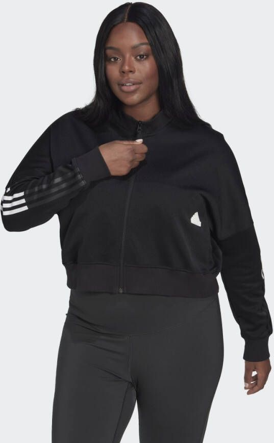 Adidas Sportswear Cropped Sportjack (Grote Maat)