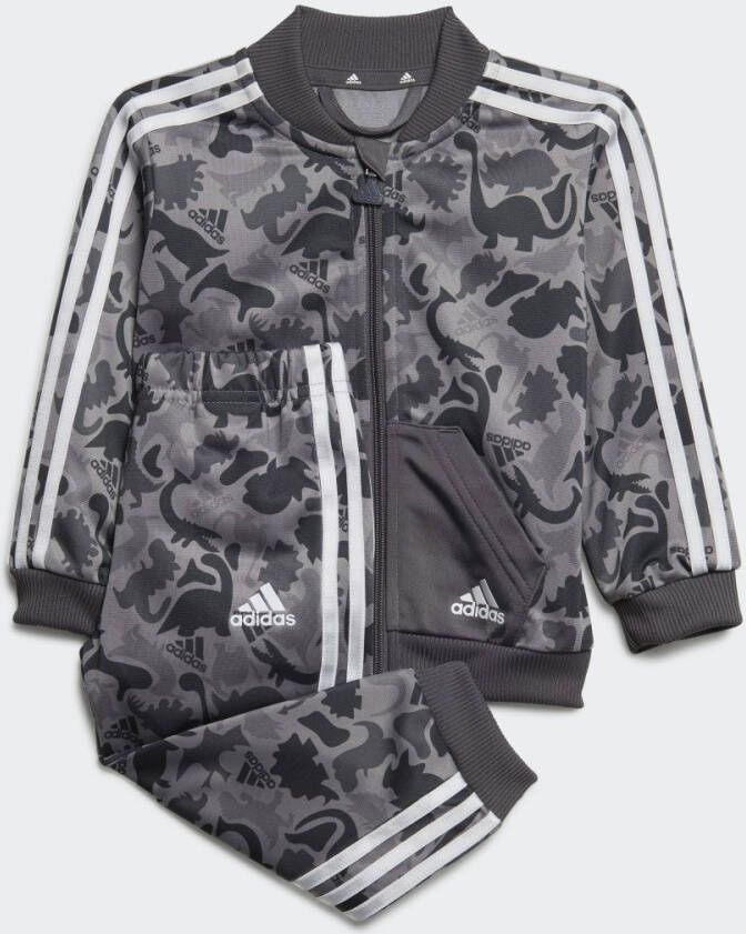 Adidas Sportswear Dino Camo Allover Print Shiny Polyester Trainingspak