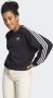 Adidas Sportswear Essentials 3-Stripes Crop Sweatshirt - Thumbnail 1