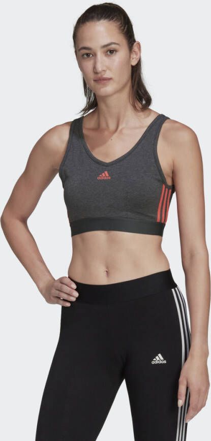 Adidas Sportswear Essentials 3-Stripes Croptop met Uitneembare Cups