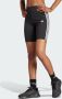 Adidas 3-Stripes Badge of Sport Cycle Shorts Black White- Dames Black White - Thumbnail 2