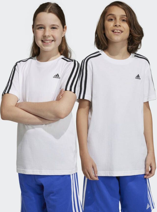 Adidas Sportswear T-shirt wit zwart Katoen Ronde hals Logo 164