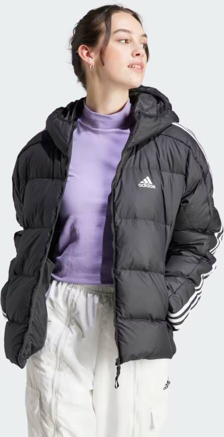 Adidas Sportswear Essentials 3-Stripes Mid Donsjack met Capuchon