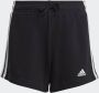 Adidas Sportswear regular fit short met logo zwart wit Korte broek Katoen 128 - Thumbnail 1