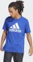 Adidas Essentials Single Jersey Big Logo T-shirt Blue Heren - Thumbnail 1