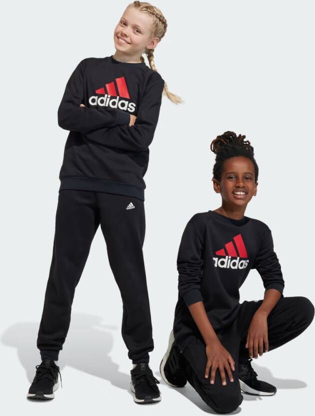 Adidas Sportswear joggingpak zwart Trainingspak Jongens Meisjes Sweat Ronde hals 128