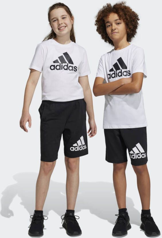 Adidas Sportswear sportshort zwart wit Korte broek Katoen 128