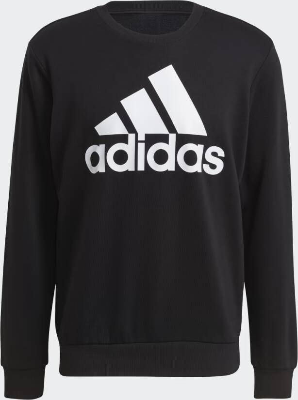 Adidas Grote Logo Essentials Sweater Zwart Black Heren