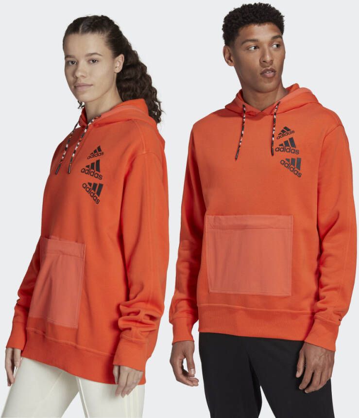Adidas Sportswear Hoodie ESSENTIALS BRANDLOVE FLEECE HOODIE – GENDERNEUTRAAL