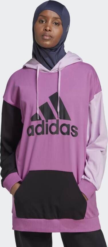 Adidas Sportswear Essentials Colorblock Logo Oversized Hoodie