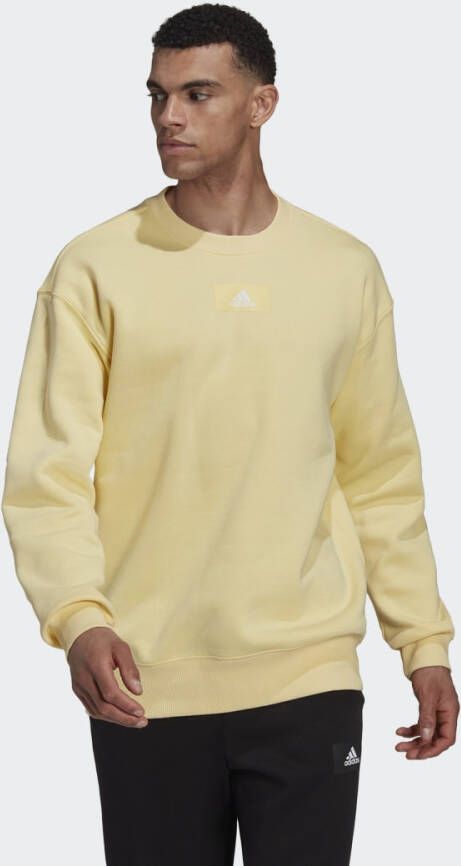 Adidas Sportswear Essentials FeelVivid Cotton Fleece Drop Shoulder Sweatshirt