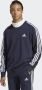 Adidas Sportswear Essentials French Terry 3-Stripes Sweatshirt - Thumbnail 1