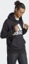 Adidas Zwarte French Terry hoodie met groot logo voor heren Zwart Heren - Thumbnail 2