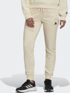 Adidas essentials french terry logo joggingbroek wit beige dames