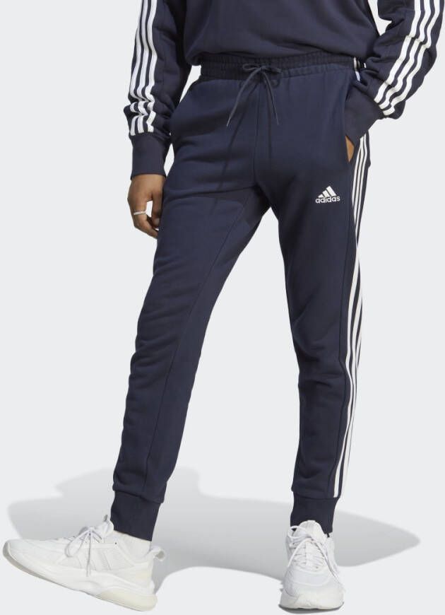 Adidas Originals Blauwe Sportbroek voor Heren met French Terry en 3-Stripes Blue Heren