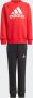 Adidas Sportswear joggingpak rood zwart Trainingspak Katoen Ronde hals 104 - Thumbnail 1