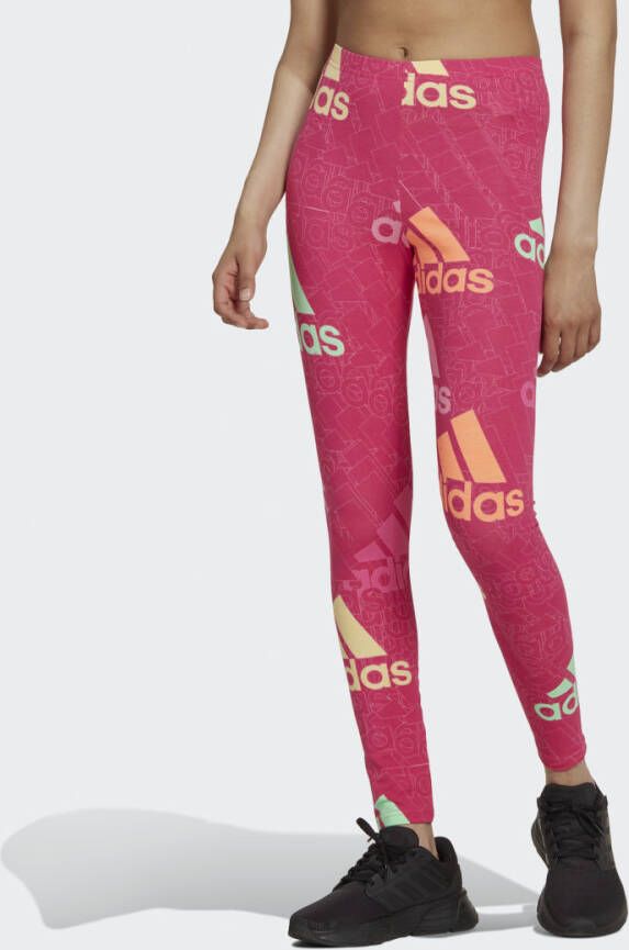Adidas Sportswear Essentials Multi-Colored Logo Legging