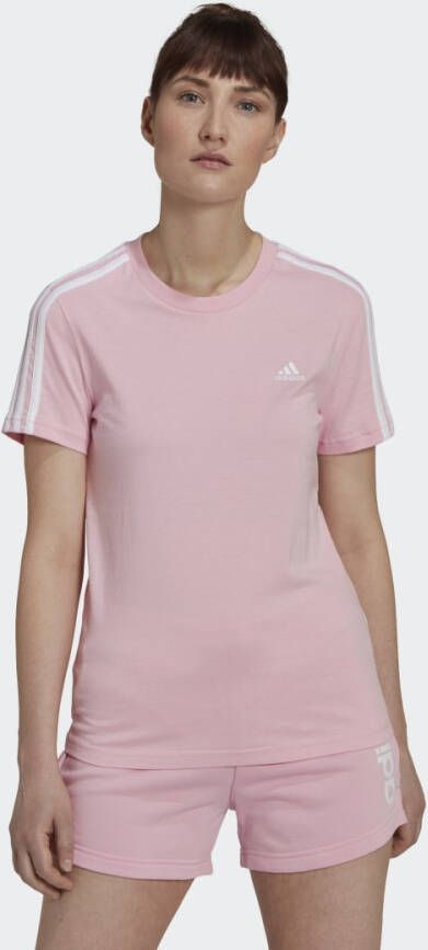 Adidas Performance T-shirt LOUNGEWEAR ESSENTIALS SLIM 3-STREPEN