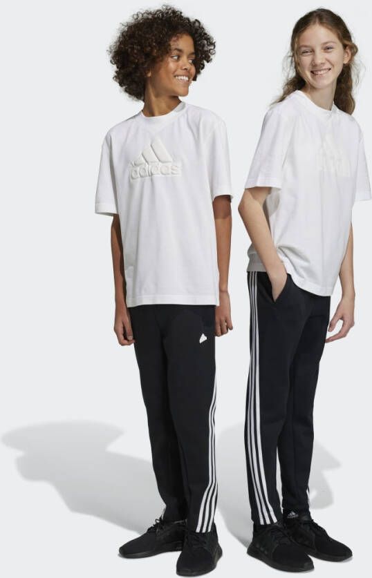 Adidas Sportswear joggingbroek zwart wit Katoen 128