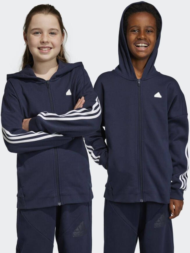 Adidas Sportswear Future Icons 3-Stripes Ritsjack met Capuchon