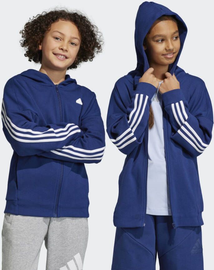 Adidas Sportswear Future Icons 3-Stripes Ritsjack met Capuchon