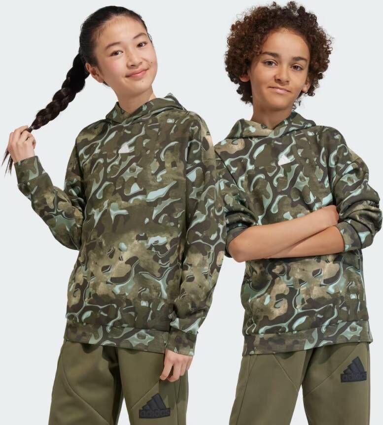 Adidas Sportswear Future Icons Allover Print Hoodie Kids