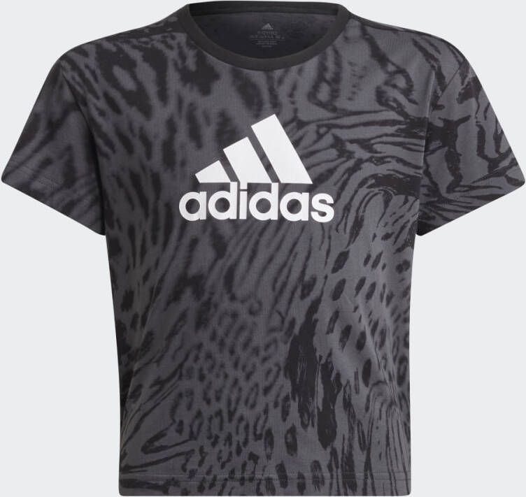 Adidas Sportswear Future Icons Hybrid Animal Print Cotton Regular T-shirt