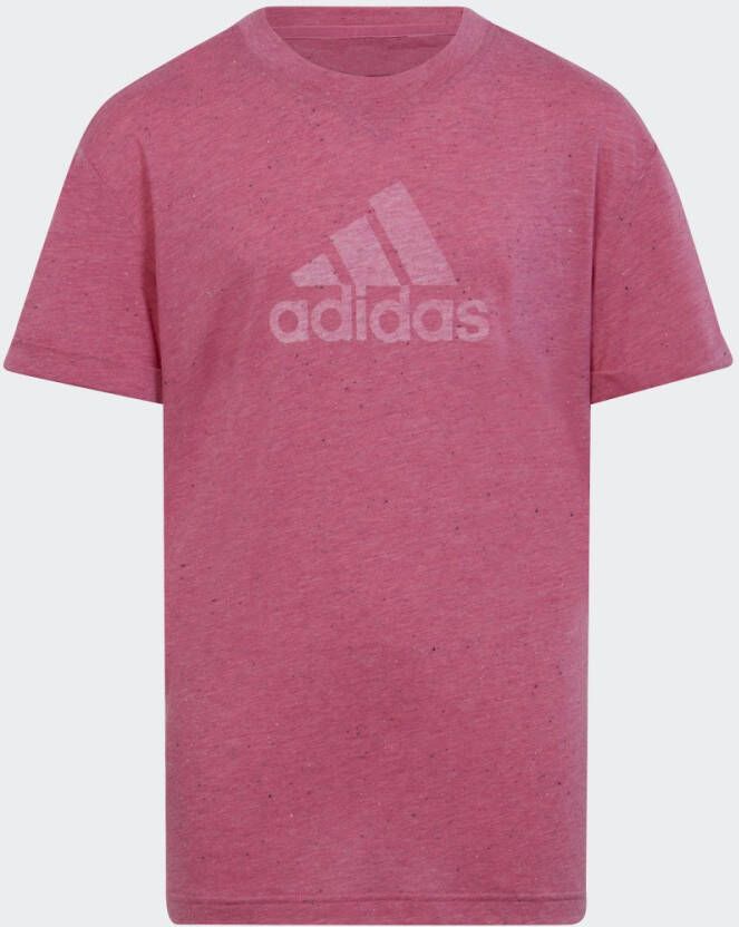 Adidas Sportswear T-shirt met logo roze Meisjes Polyester Ronde hals Logo 128