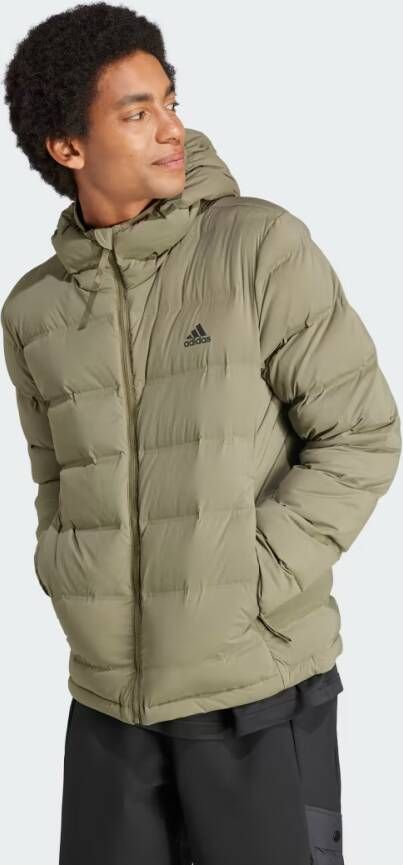 Adidas Sportswear Helionic Stretch Donsjack met Capuchon