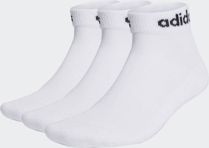 Adidas Sportswear Linear Gevoerde Enkelsokken 3 Paar