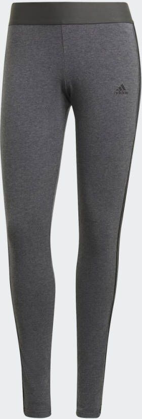 Adidas loungewear essentials 3-stripes legging grijs dames