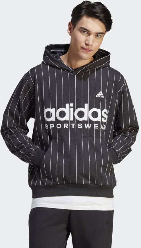 Adidas Sportswear Pinstripe Fleece Hoodie