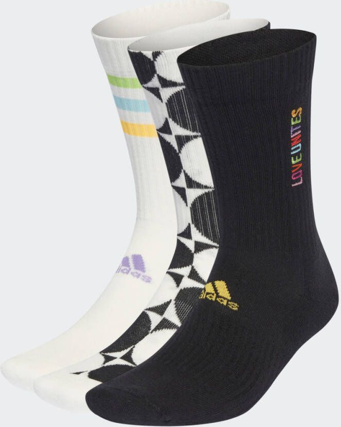 Adidas Performance Sportsokken PRIDE LOVE UNITES SOKKEN 3 PAAR (3 paar)