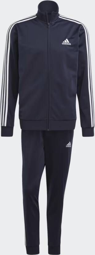 Adidas primegreen essentials 3 stripes trainingspak blauw heren