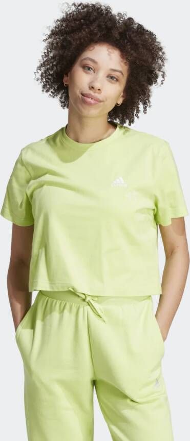Adidas Sportswear Scribble Embroidery Crop T-shirt