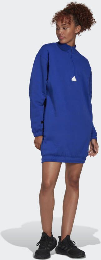 Adidas Sportswear Half-zip Sweater Kleid Trainingsjassen Kleding semi lucid blue maat: XS beschikbare maaten:XS