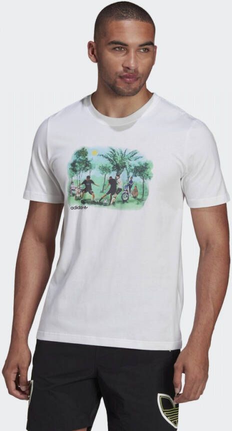 Adidas Originals Spirit T-shirt T-shirts Kleding white maat: S beschikbare maaten:S