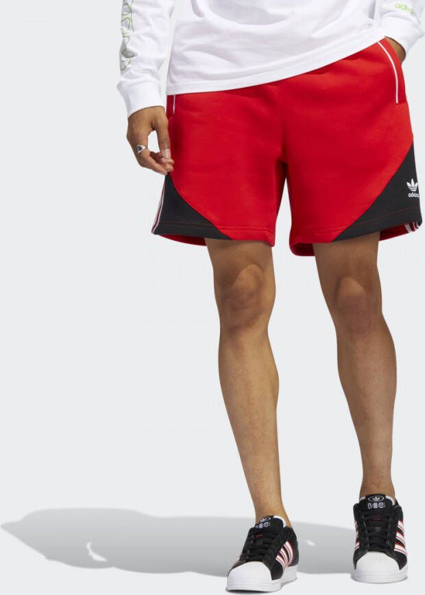 Adidas Rode Fleece Trainingsbroek Red Heren - Foto 4