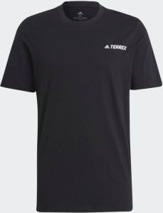 Adidas Terrex Adidas mountain graphic outdoorshirt zwart heren