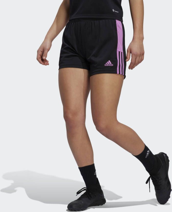 Adidas tiro essentials voetbalbroekje zwart roze dames