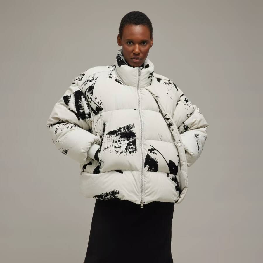 Adidas Y-3 Graphic Flock Puffer Jack