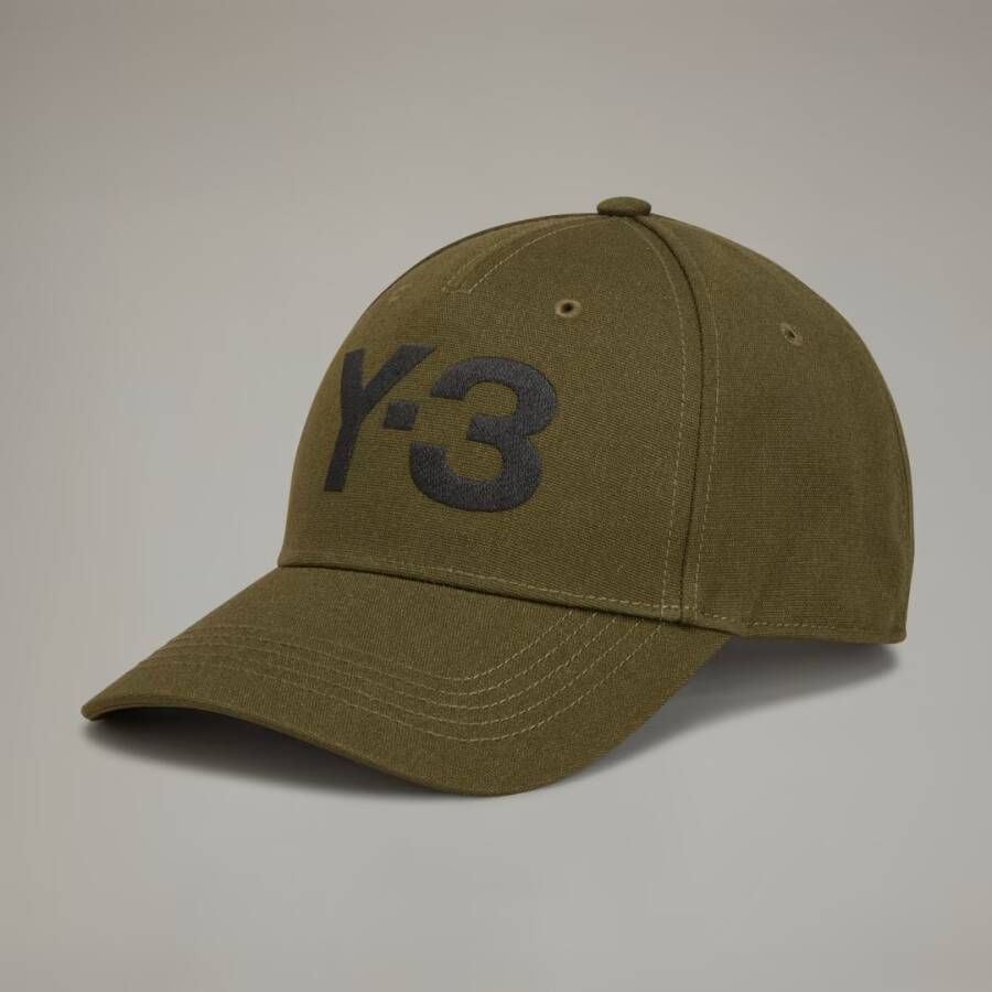 Y-3 Baseball Cap met Logo Borduursel Green Heren