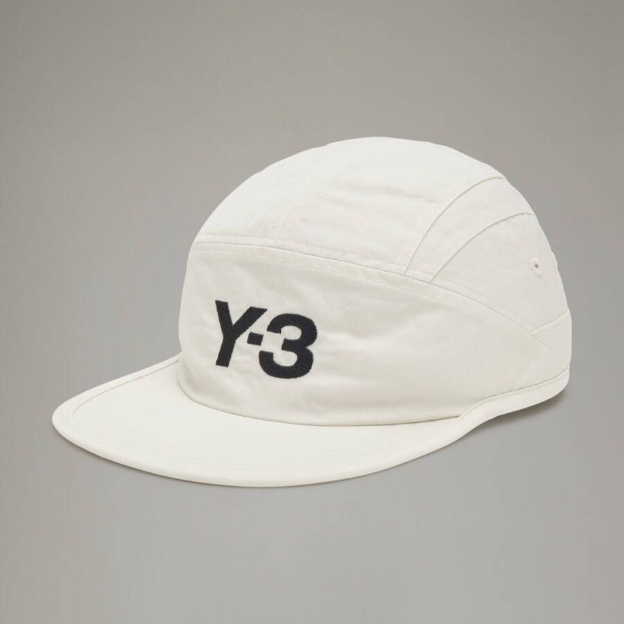 Y-3 Logo Cap van Gerecycled Nylon Grijs Heren