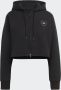 Adidas by stella mccartney Functionele Hoodie met Logo Print en Ritssluiting Black Dames - Thumbnail 5